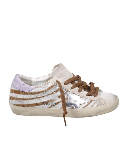 Golden Goose Deluxe Brand Multicolor Super-Star Lace-Up Sneakers
