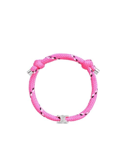 Céline Pink Triomphe Beach Bracelet for men