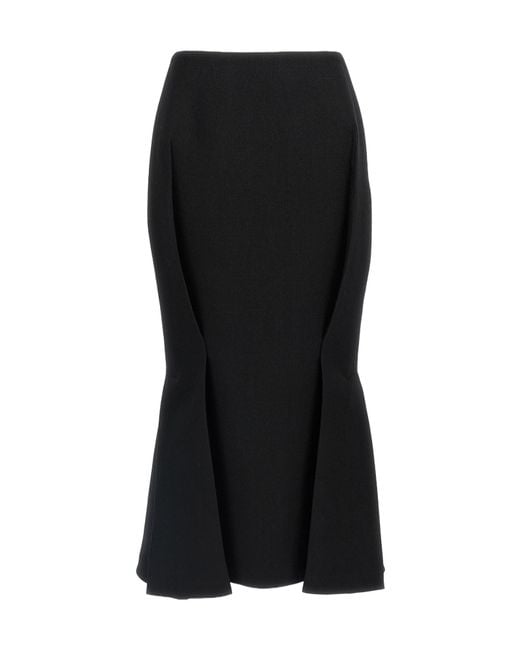 Prada Black High-Waisted Belted Skirt