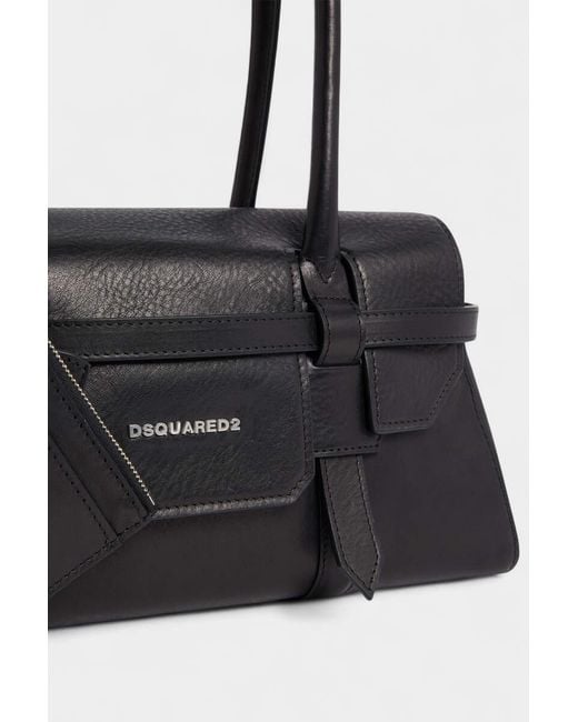 DSquared² Black Twin Pocket Shoulder Bag