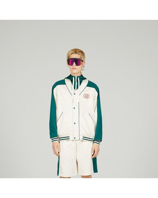 Gucci Green Zipper Casual Jacket for men