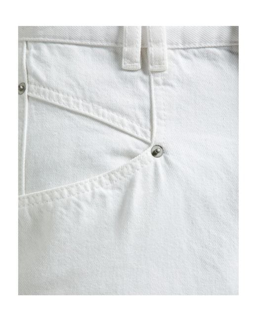 Isabel Marant White High-Waisted Straight-Leg Jeans