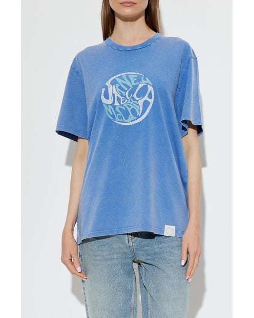 Stella McCartney Blue Short-Sleeved T-Shirt