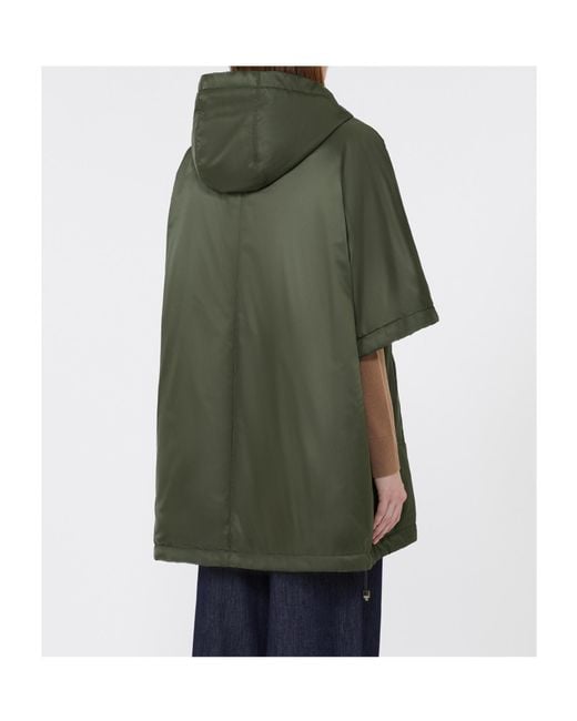 Max Mara The Cube Greenci Zip-Up Padded Cape