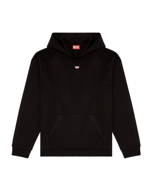 DIESEL Black Boxt-Hood-D Cotton Hoodie for men