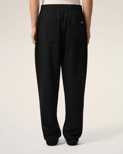 AMI Black Ami Elasticated Waist Trousers for men
