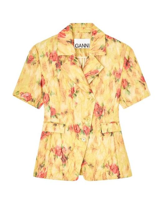 Ganni Yellow Blazer