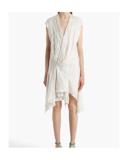 Khaite White Merith Dress