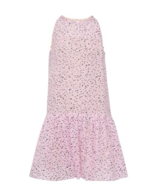 Oscar de la Renta Pink Fil Coupé Minidress