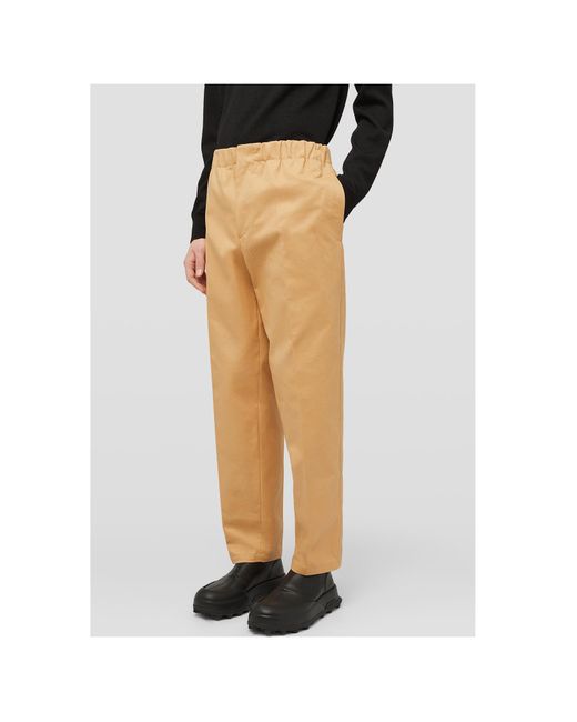 Jil Sander Natural Elasticated Waistband Trousers for men
