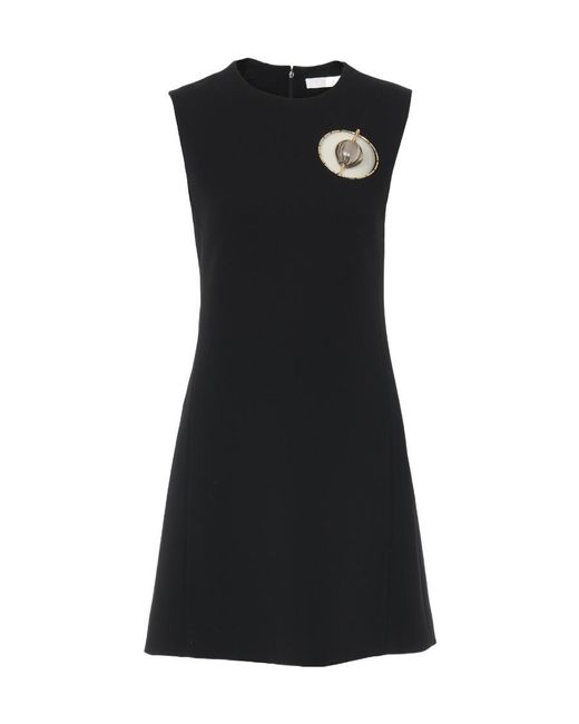 Chloé Black Logo Dress