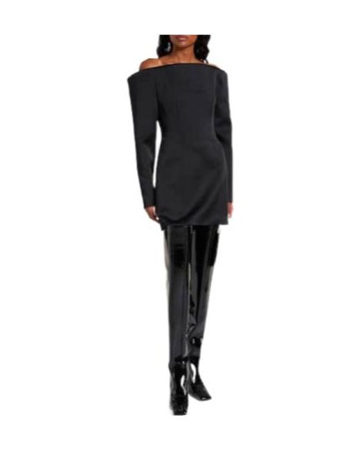 Stella McCartney Black Shoulderless Mini Dress