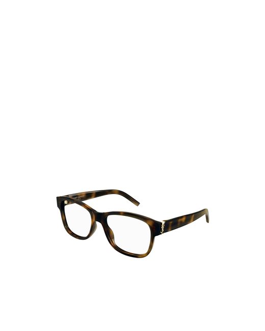Saint Laurent White Eyewear Square-Frame Glasses
