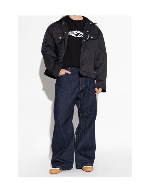 DSquared² Blue Wide-Leg Jeans for men