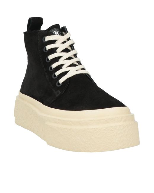 MM6 by Maison Margiela Black Platform Sneakers