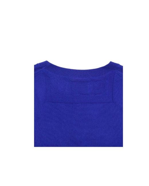 McQ Alexander McQueen Blue Logo Knitted Pullover for men