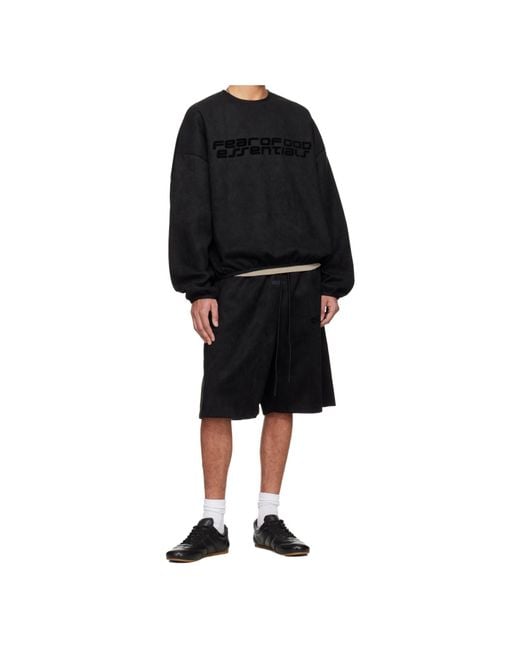Fear Of God Black Relaxed Short for men