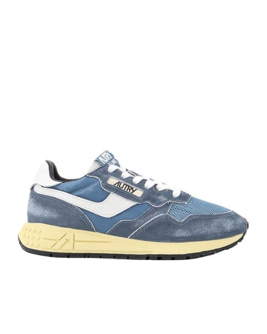 Autry Blue Lace-Up Sneakers