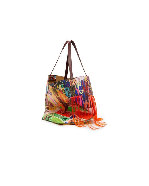 Loewe Red Patterned Shoulder Bag