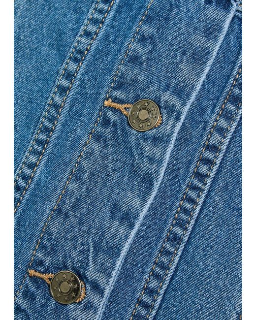 Veronica Beard Blue Slate Dickey Denim Jacket Insert