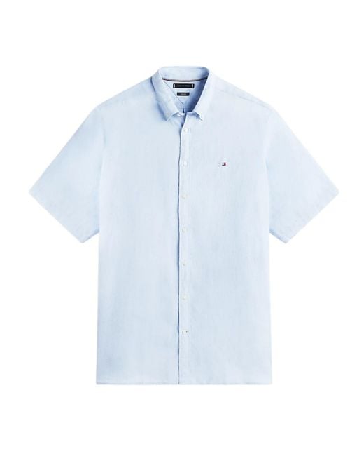 Tommy Hilfiger Blue Short Sleeve Shirt for men