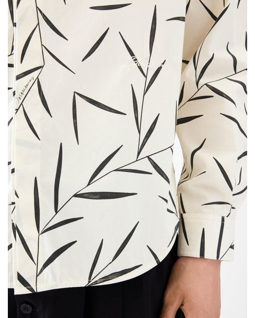 Jacquemus White Le Simon Ml Leaf-Print Button-Up Shirt for men