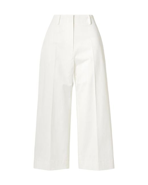 Proenza Schouler White Amara Wide-Leg Casual Pants