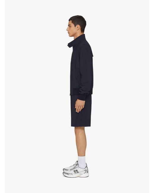 Givenchy Blue Tailoerd Bermuda Shorts for men