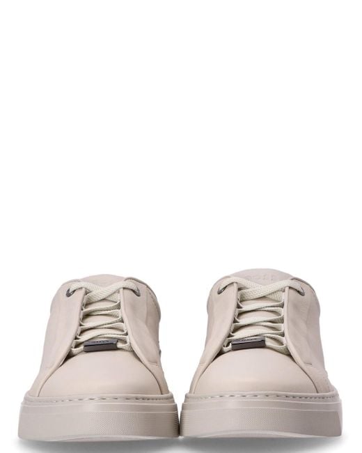 Boss Multicolor Leather Low-Top Sneakers for men