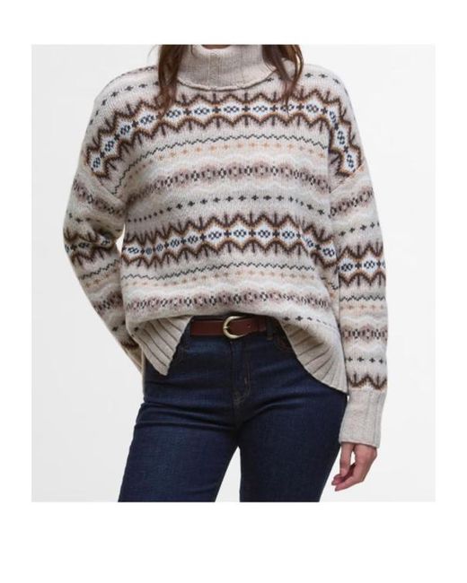 Barbour Gray Turtleneck Sweater