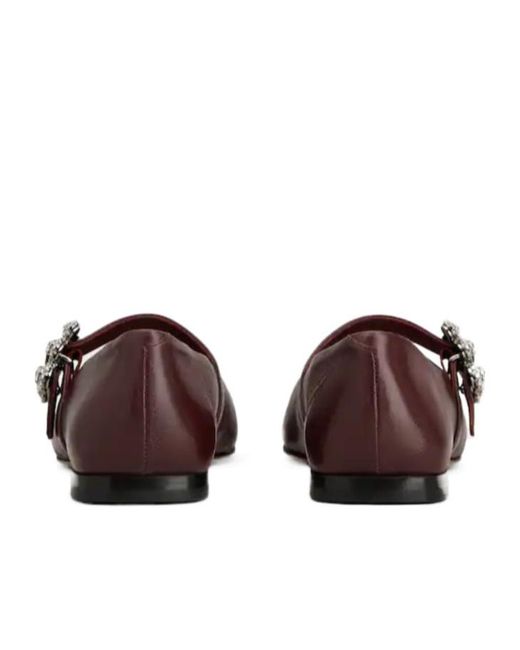 Roger Vivier Brown Efflorescence Mary Jane Shoes