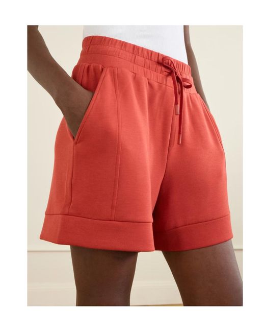 Varley Red Atrium Jersey Shorts