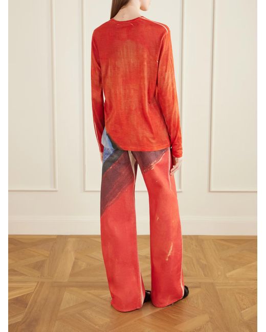 Gabriela Hearst Red Long Sleeve T-Shirt