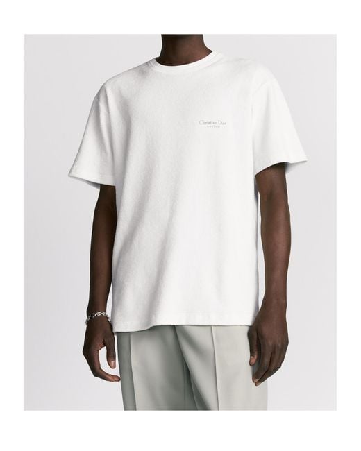 Dior White Homme Crewneck Short-Sleeved T-Shirt for men