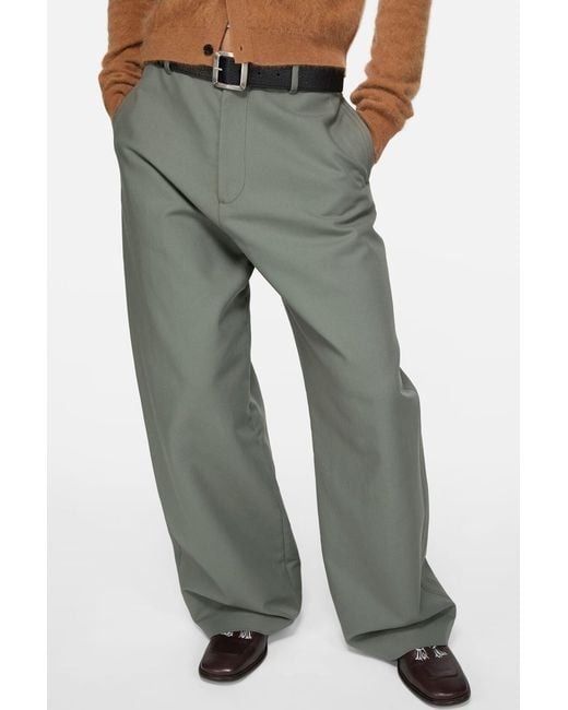 Acne Gray Patch Trousers for men