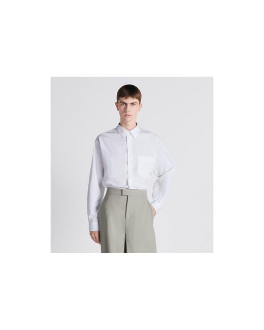 Dior White Cd Interlaced Shirt for men