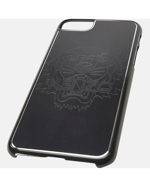 KENZO Gray Tiger Head Mobile Phone Case for men