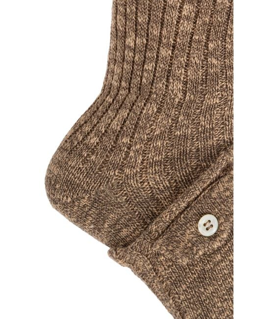 DSquared² Brown Logo Socks for men