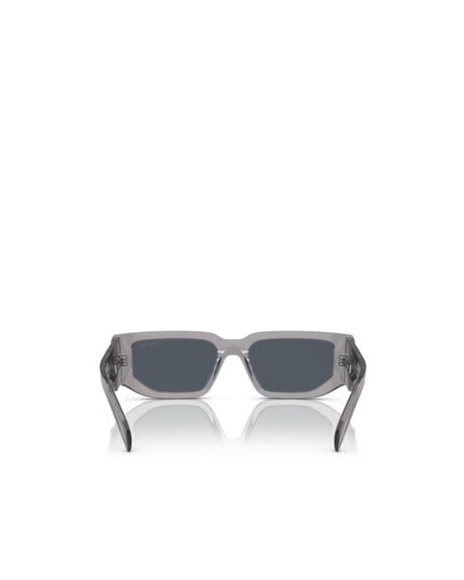 Prada White Eyewear Rectangular Frame Sunglasses for men