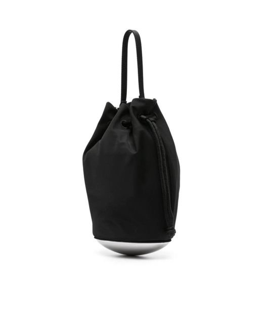 Alexander Wang Black Mini Dome Bucket Bag