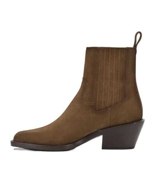 Henderson Brown Pointed-Toe Ankle Boots