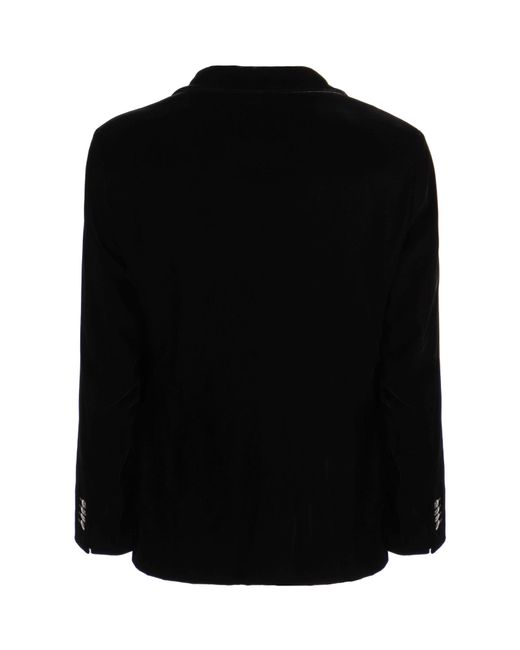 Giorgio Armani Black Single-Breasted Tailored Blazer for men