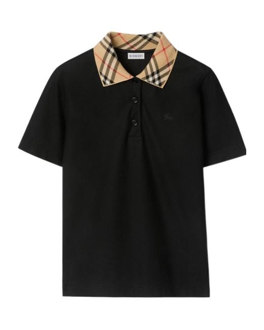 Burberry Black Polo Shirts