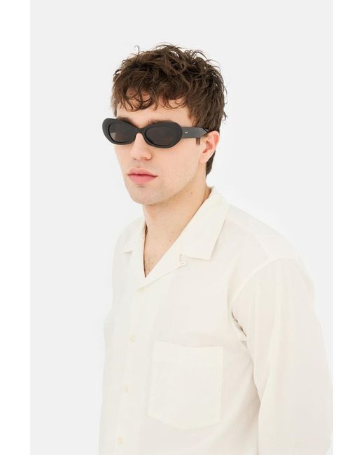 Retrosuperfuture Black Geometric Frame Sunglasses for men