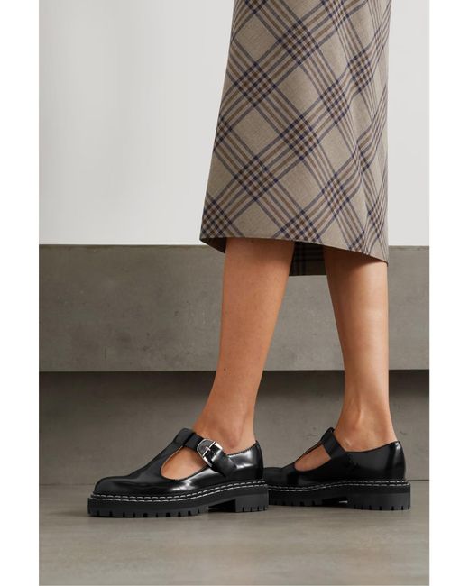 Proenza Schouler Black Mary Jane Loafers