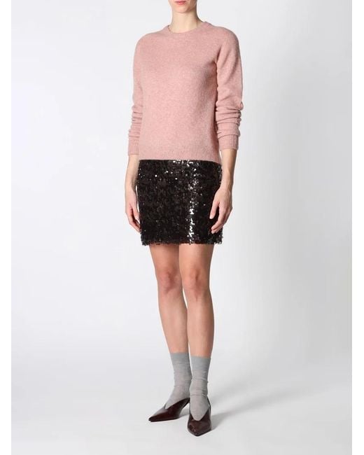 Roberto Collina Pink Crew-Neck Sweater