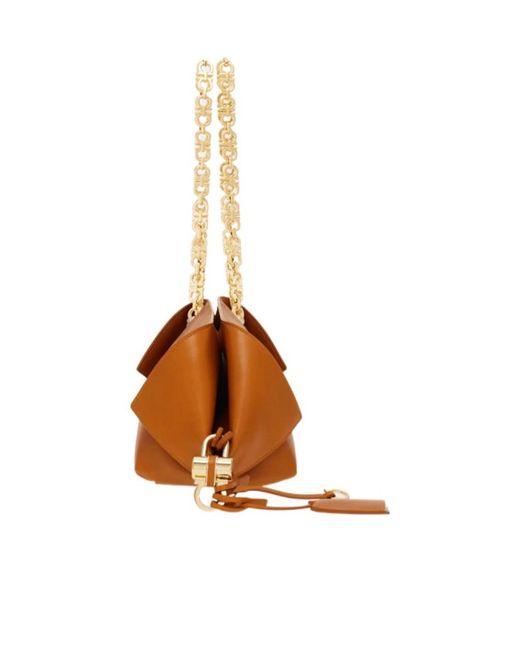 Ferragamo Brown Folded Shoulder Bag (S)