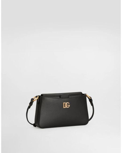 Dolce & Gabbana Black Logo Plaque Phone Bag
