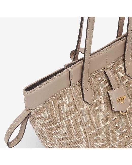 Fendi White Origami Ff Jacquard Mini Shoulder Bag