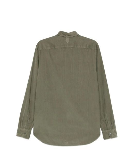 Canali Green Long-Sleeved Shirt for men